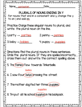 FREEBIE Plural Nouns Practice by Reading and Writing ...