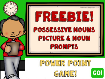 Preview of FREEBIE! Possessive Nouns Picture Prompt PowerPoint Game