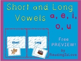 FREEBIE Preview: Short and Long Vowel Sorting Activity