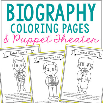 Download FREEBIE! Puppet Theater Craft, Coloring Pages, History Center, Social Studies