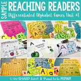 FREEBIE: Reaching Readers Alphabet Games Unit 1