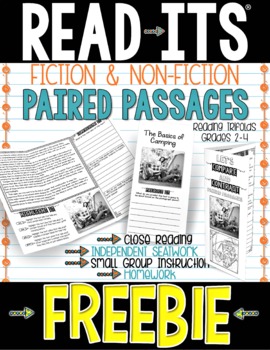 Preview of FREEBIE Read-Its® Paired Passages