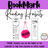 FREEBIE - Reading Habits BOOKMARK for Active Reading