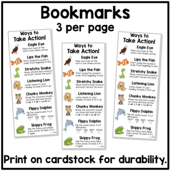 freebie reading strategies posters bookmarks decoding by growing firsties