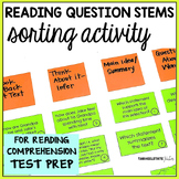 Reading Test Prep Questions Stem Activity Reading Comprehe