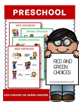 Preview of FREEBIE Red and Green Choice Cards