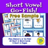 FREEBIE: Rhyming (Short A) Vowels Go Fish! | CVC Word Flas