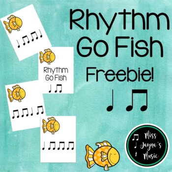 Preview of FREEBIE! Rhythm Go Fish for quarter notes and eighth notes