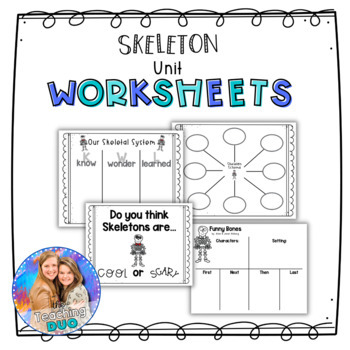 Preview of FREEBIE SAMPLE- All About Skeletons ELA Unit (Reading & Writing)