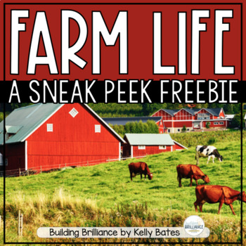 Preview of Farm Life: An Integrated Unit about Farm Animals FREEBIE