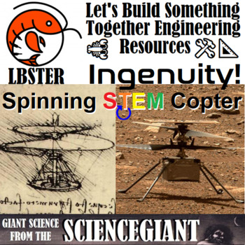 Preview of FREEBIE STEM Activity: Ingenuity! Spinning STEM Paper HeliCopter Lab
