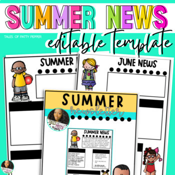 Summer Newsletter Templates Worksheets Teaching Resources Tpt