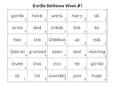 FREEBIE Sample Gorilla Sentences- Build a Better Sentence 