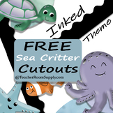 FREEBIE Sea Critter Cutouts - Teacher Room Supply