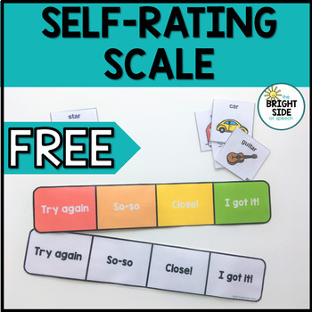 Preview of FREEBIE Self-Rating Scale | Perfect for Articulation & Auditory Discrimination