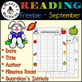 FREEBIE - September Reading Log - Fall Themed