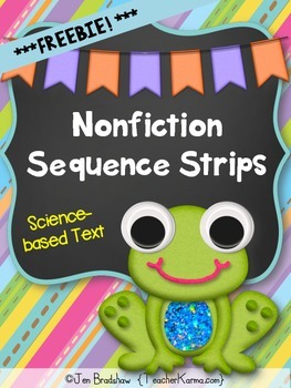 Preview of Sequence Strips * NONFICTION * ~ Reading Center ~ RTI