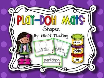 Preview of {FREEBIE} Shape Play-Doh Mats