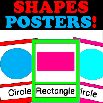 FREE Shapes Posters for Preschool, Pre-K, and Kindergarten | TPT