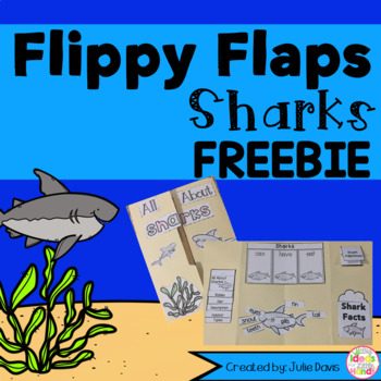 Preview of FREEBIE Shark Activities Interactive Notebook Lapbook