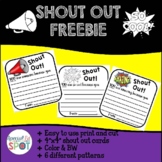 FREEBIE Shout Out Cards