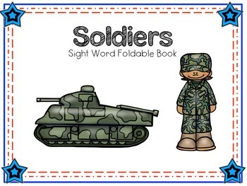 Preview of FREEBIE Sight Word Foldable: Soldier