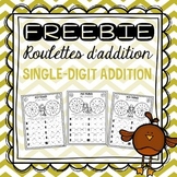 FREEBIE Single-digit Addition Spinners/Roulettes d'additio