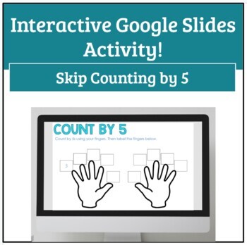 Preview of FREEBIE: Skip Counting for Multiplication by 5/ Google Slides Distance Learning