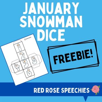 Preview of FREEBIE Snowman Dice