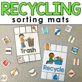FREE Recycling and Trash Sorting Mats for Students with Sp