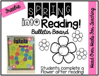 Preview of FREEBIE: Spring Into Reading Bulletin Board