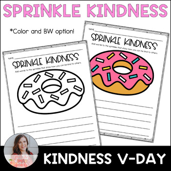 Preview of FREEBIE "Sprinkle Kindness" Donut Writing Activity