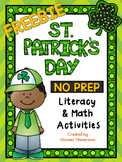 FREEBIE! St. Patrick's Day Literacy & Math Activities - NO PREP