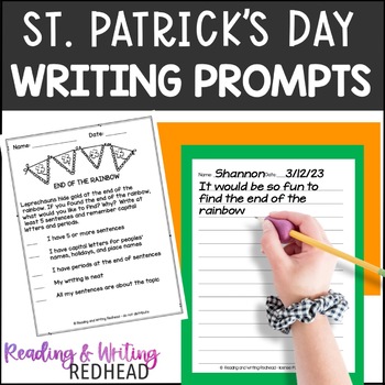 Preview of St. Patrick's Day 2nd Grade Opinion Writing Prompt March writing #dollardeal