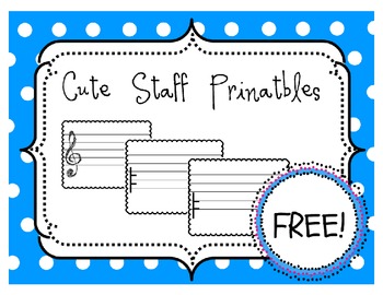 Preview of {FREEBIE} Staff Paper Printables