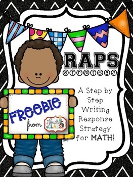 Preview of FREE Step by Step Writing Response Strategy for Math Performance Tasks