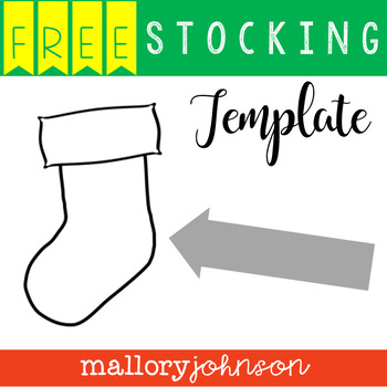 Preview of FREEBIE Stocking Template