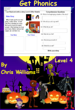 Preview of FREEBIE. Story elements  with complex other long vowel words and questions