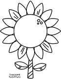 FREEBIE - Summer Sunflower Coloring Page (by TeachingTutifruti)