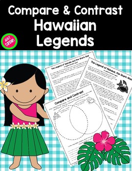 Preview of FREEBIE! Summer Themed Reading: Compare & Contrast Hawaiian Shark Legends