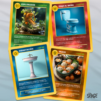 Preview of FREEBIE Tarjetas de Permisos Pokémon | Baño, Agua, Snack, Explorar