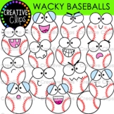 Wacky Baseball Clipart Faces {Creative Clips Clipart}