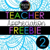 FREEBIE! Teacher Appreciation Day 2 {Creative Clips Clipart}