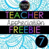 FREEBIE! Teacher Appreciation Day 7 {Creative Clips Clipart}