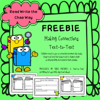 Preview of FREEBIE: Text-to-Text Connections Graphic Organizers