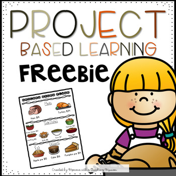Preview of FREEBIE Thanksgiving Shopping Project Based Learning Activity