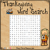 Thanksgiving Word Search FREEBIE
