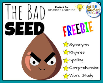 Preview of FREEBIE The Bad Seed | Reading Comprehension | Digital Resources