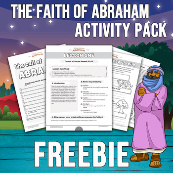 Preview of FREEBIE The Faith of Abraham Activity Pack