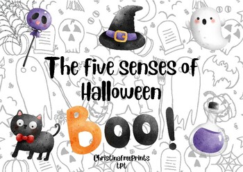 Preview of FREEBIE The five senses of Halloween